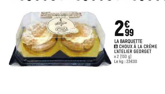 choux à la crème l'atelier georget