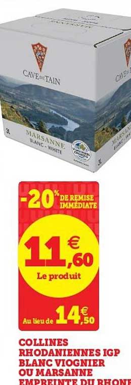 collines rhodaniennes igp blanc viognier ou marsanne empreinte du rhône