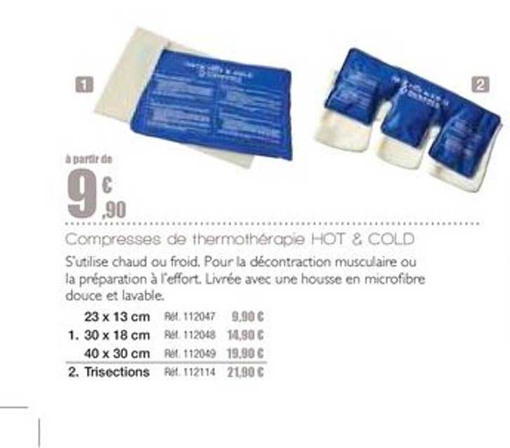 compresses de thermothérapie hot & cold