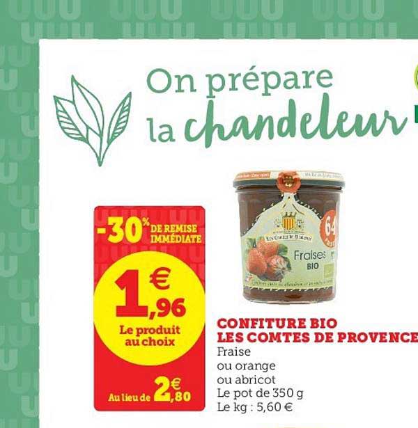 confiture bio les comtes de provence