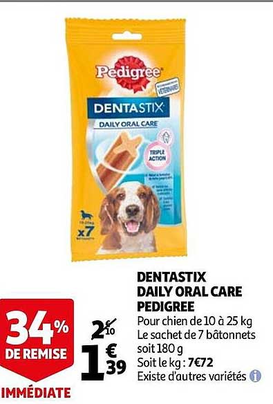 dentastix daily oral care pedigree
