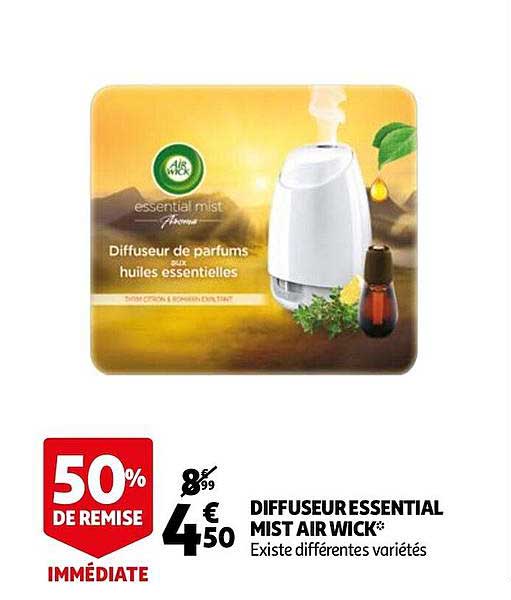 diffuseur essential mist air wick