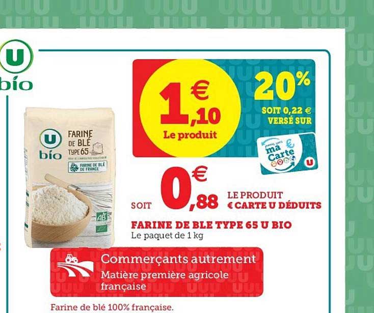 farine de blé type 65 u bio
