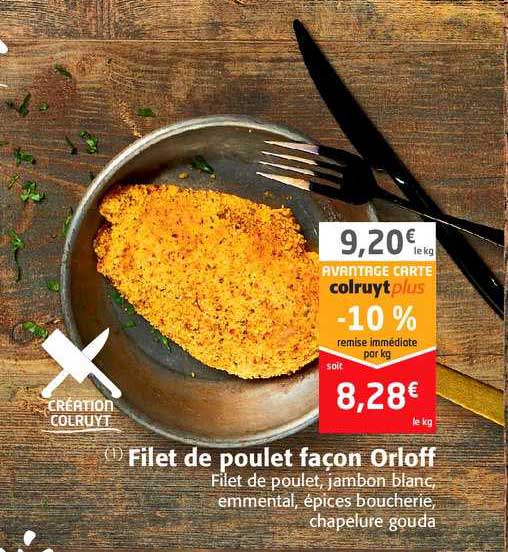 filet de poulet façon orloff