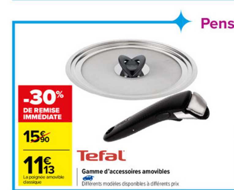 gamme d'accessoires amovibles tefal