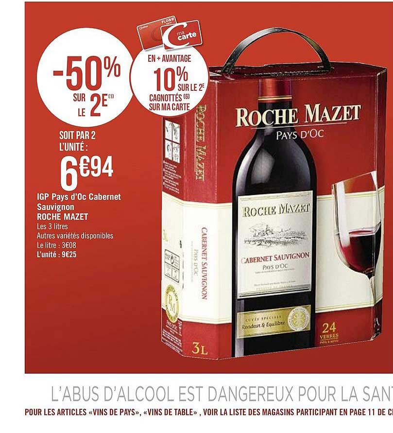 igp pays d'oc cabernet sauvignon roche mazet