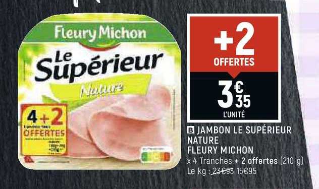 jambon le supérieur nature fleury michon