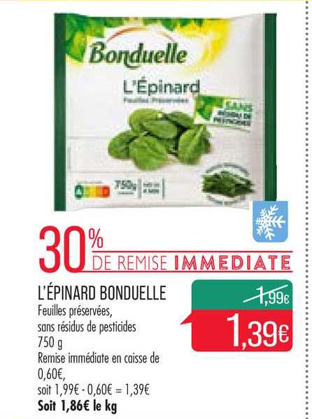 l'épinard bonduelle