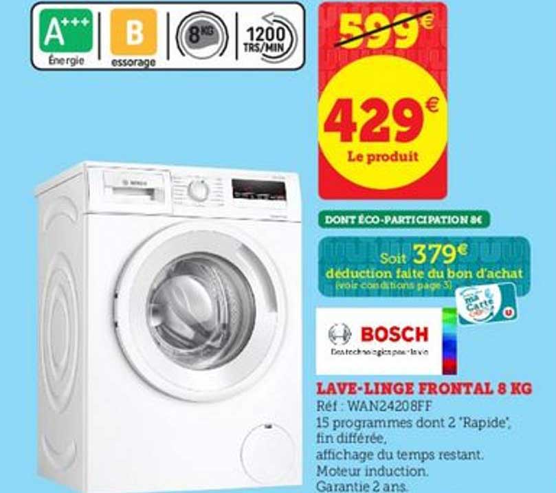 lave-linge frontal 8 kg bosch