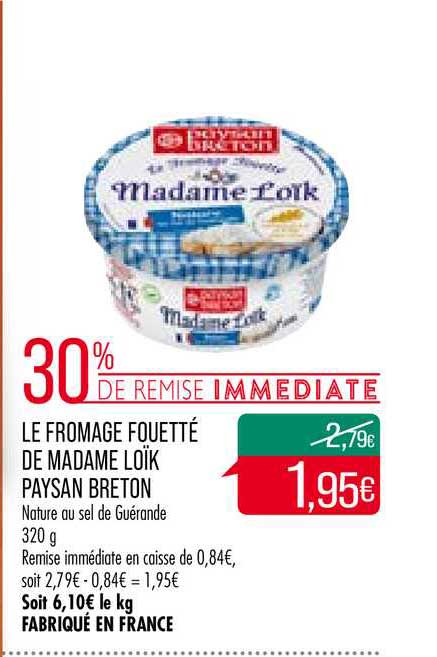 le fromage fouetté de madame loïk paysan breton