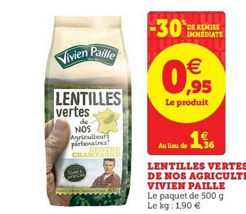 lentilles vertes de nos agriculteurs vivien paille