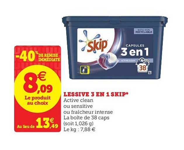 Lessive 3 En 1 Skip