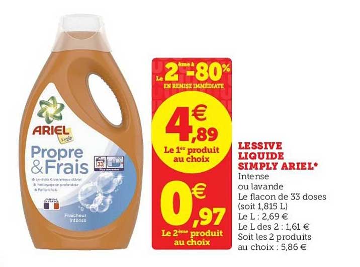 Lessive Liquide Simply Ariel