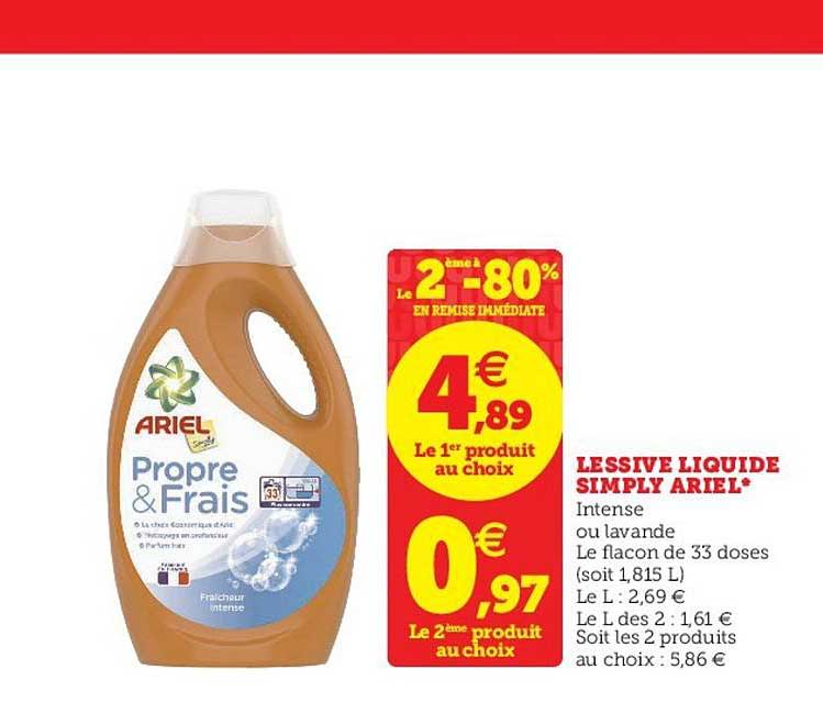 lessive liquide simply ariel