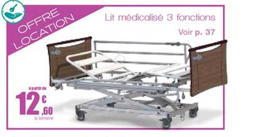lit médicalisé 3 fonctions