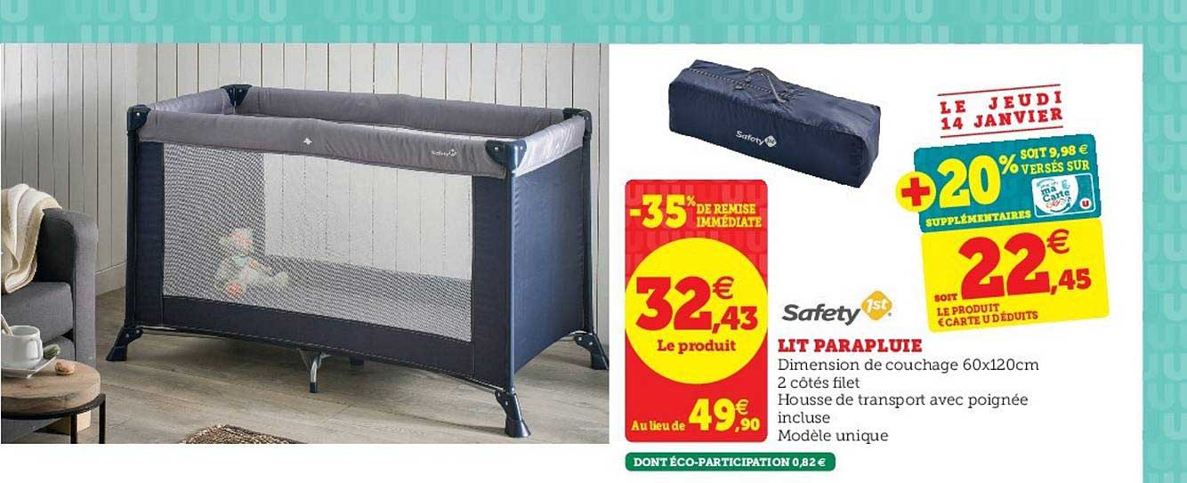 lit parapluie safety 1st