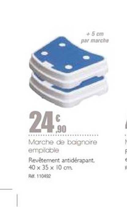 Marche De Baignoire Empilable