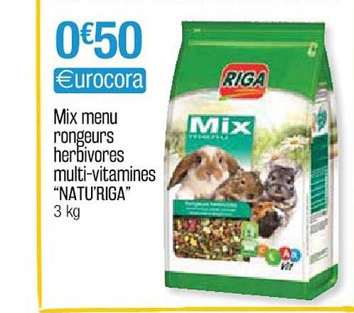mix menu rongeurs herbivores multi-vitamines "natu'riga"