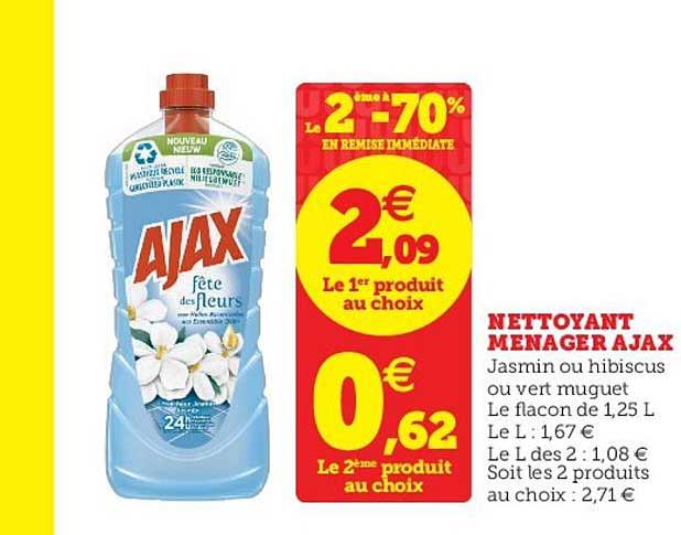Nettoyant Ménagère Ajax