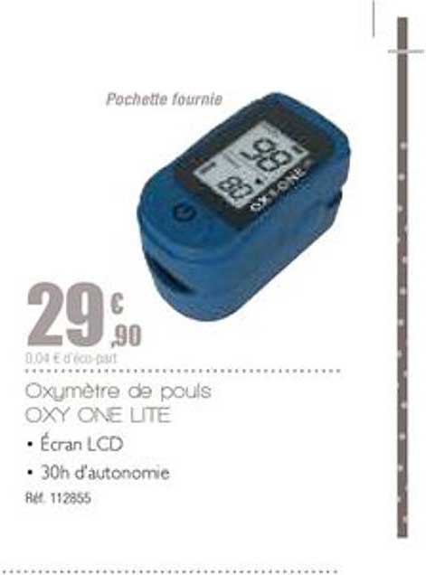 oxymètre de pouls oxy one lite