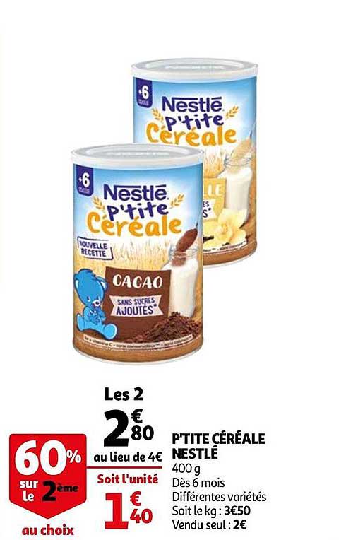 p'tite céréale nestlé