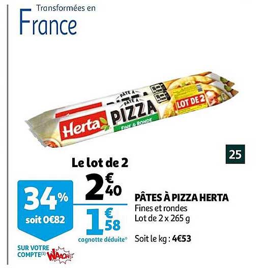 Pâtes à Pizza Herta