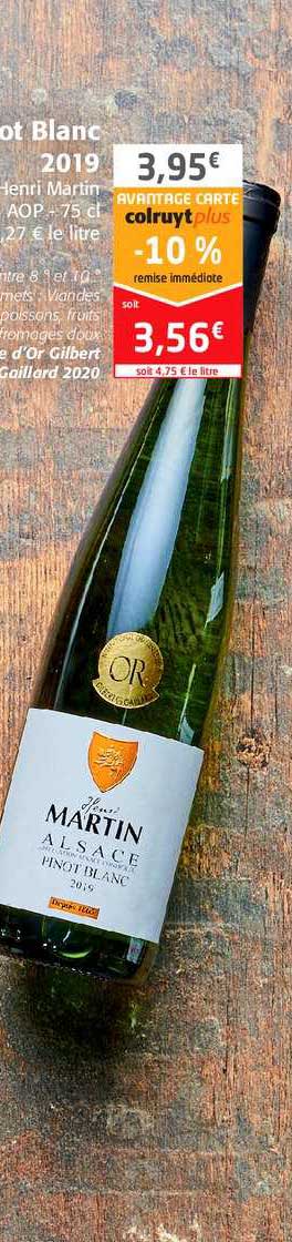 Pinot Blanc 2019 Henri Martin