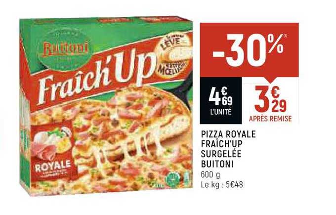 pizza royale fraîch'up surgelée buitoni