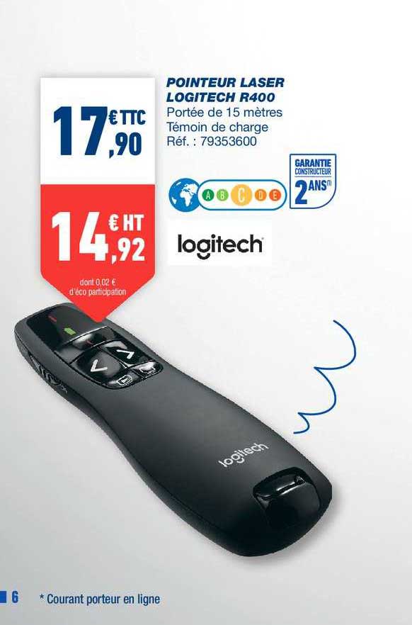 pointeur laser logitech r400