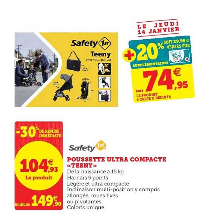 poussette ultra compact «teeny» safety 1st