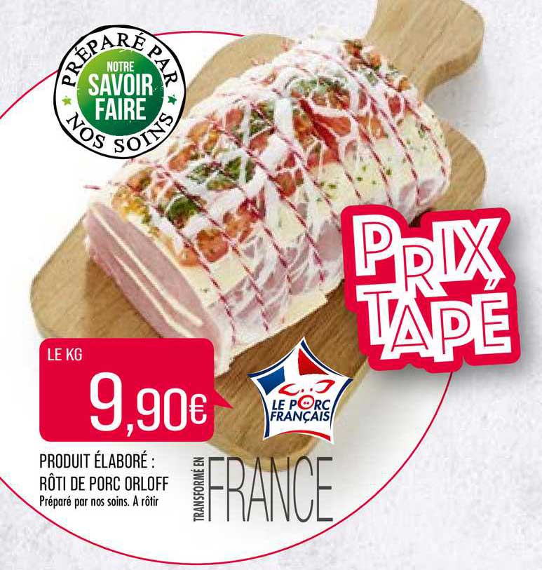 produit élaboré : rôti de porc orloff