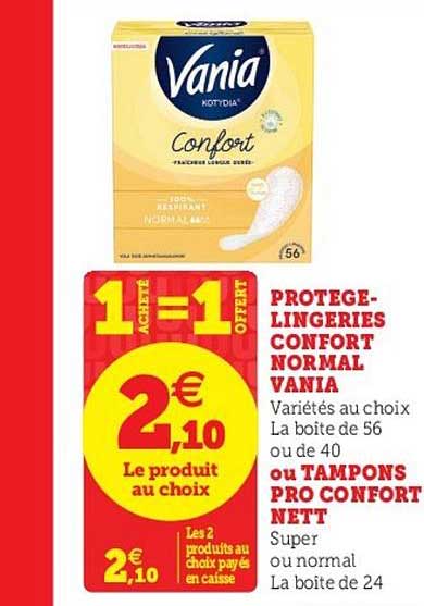 protège-lingeries confort normal vania