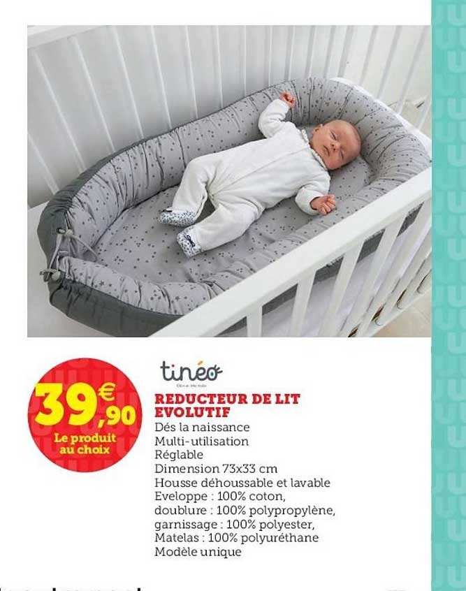 réducteur de lit évolutif tinéo