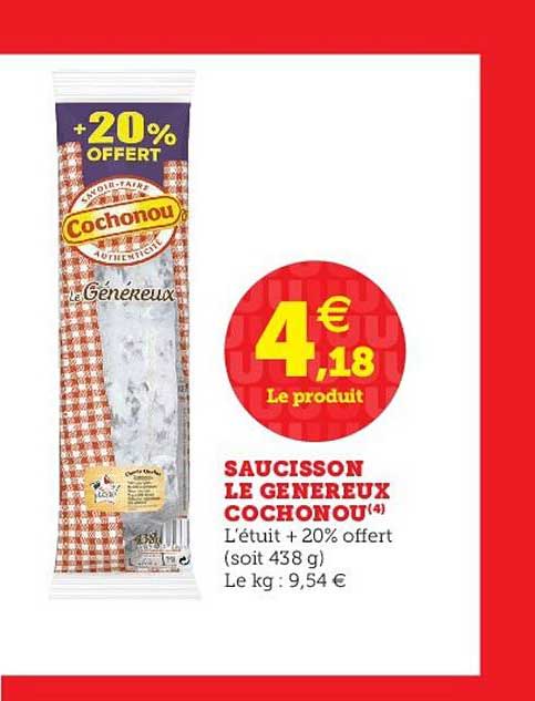 Saucisson Le Généreux Cochonou