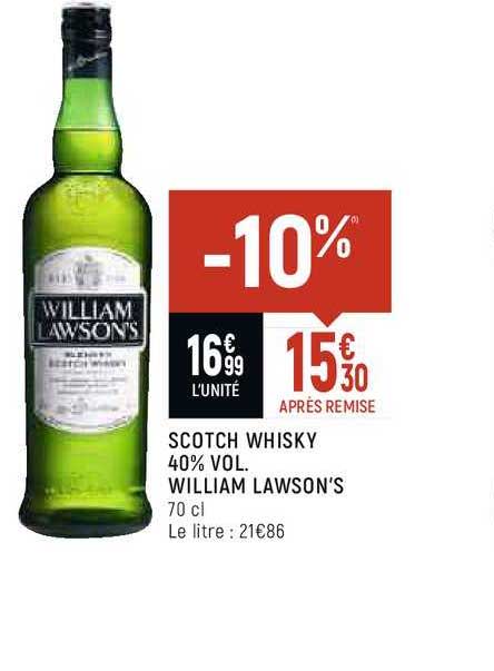 scotch whisky 40% vol. william lawson's