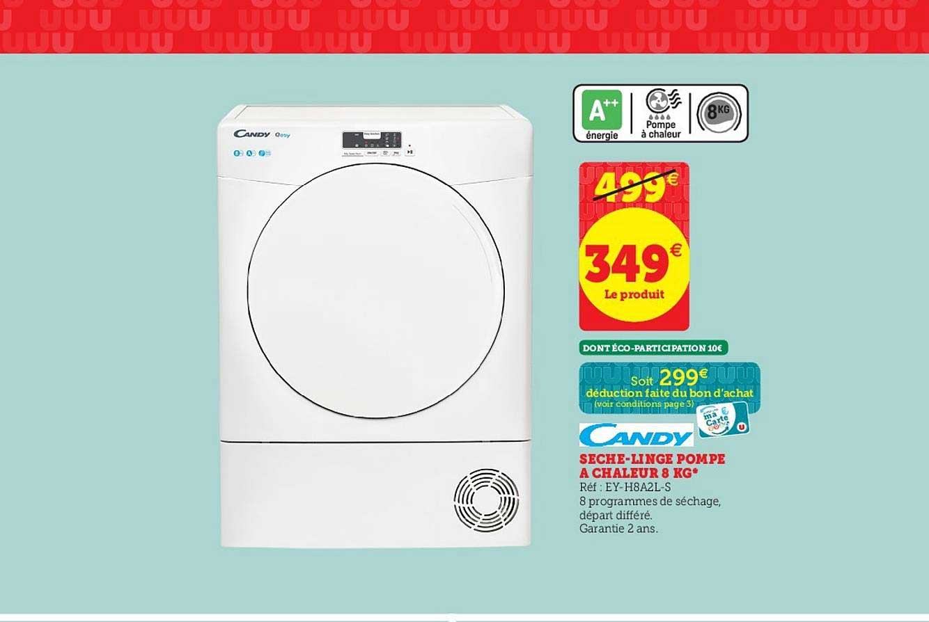 Sèche-linge Pompe à Chaleur 8 Kg Candy