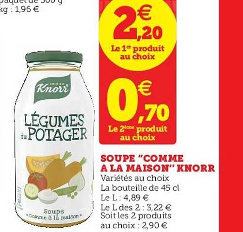 soupe "comme à la maison" knorr