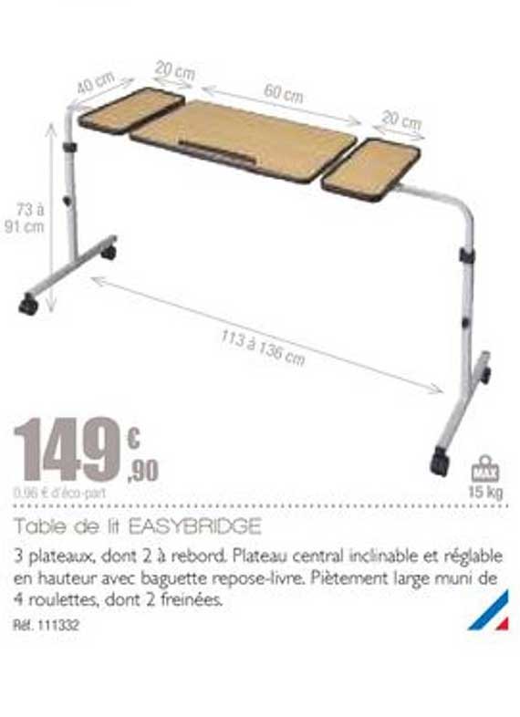 Table De Lit Easybridge