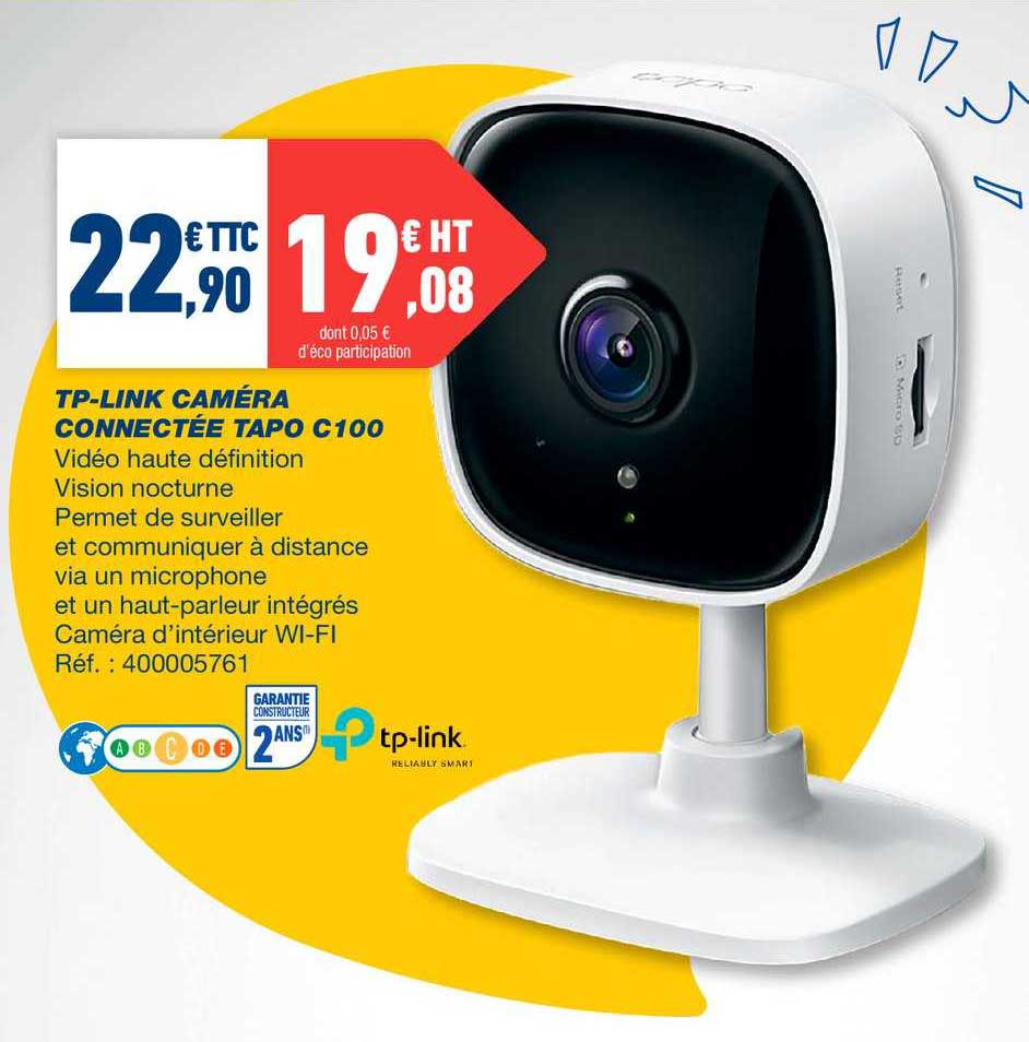tp-link caméra connectée tapo c100