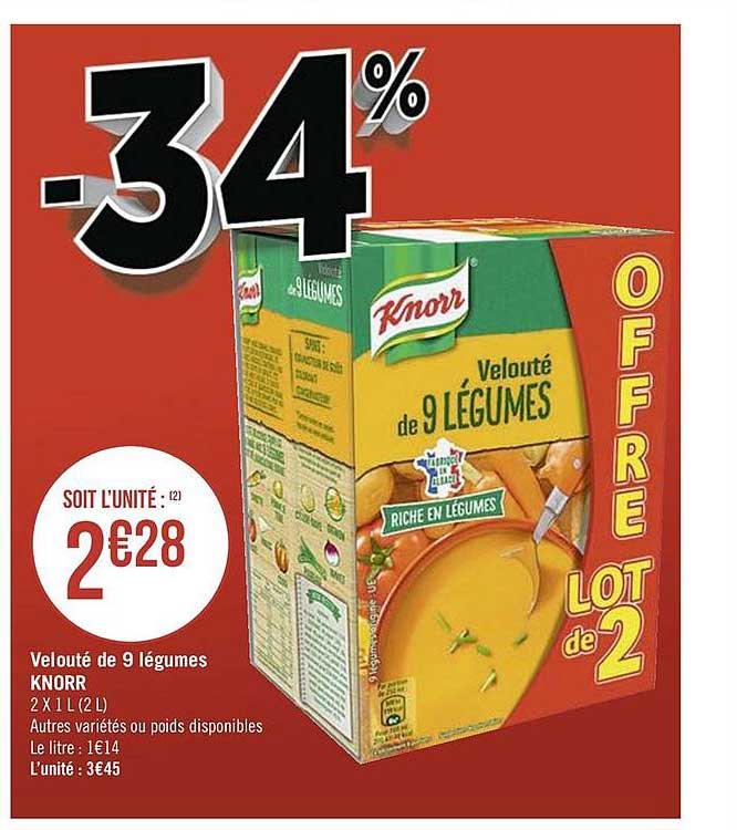 Velouté De 9 Légumes Knorr