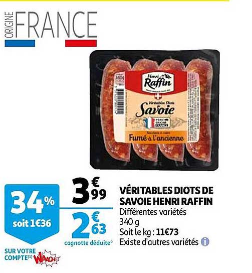 Véritables Diots De Savoie Henri Raffin