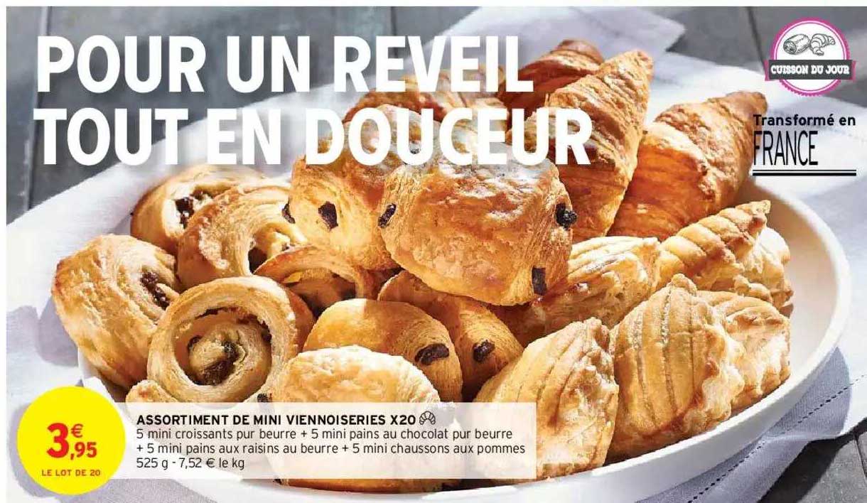 assortiment de mini viennoiseries x20