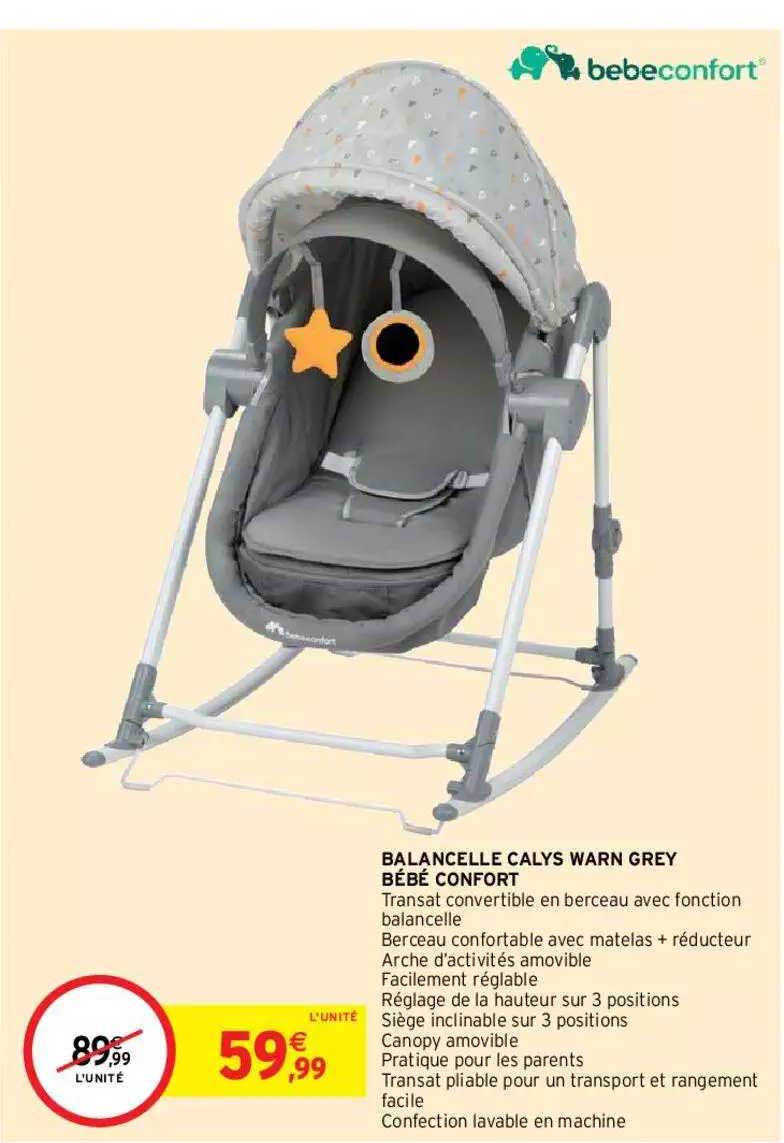 balancelle calys warn grey bébé confort