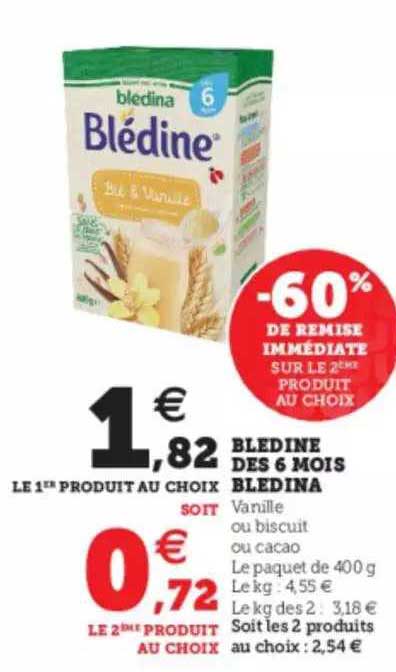 Blédine Dès 6 Mois Blédina