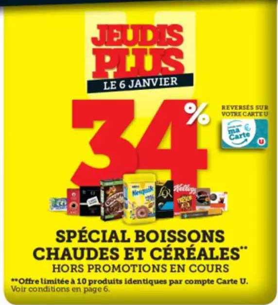boissons chaudes et céréales