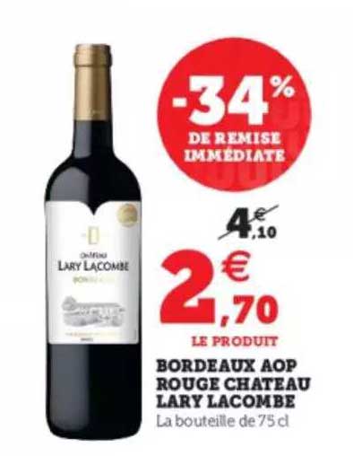 bordeaux aop rouge chateau lary lacombe