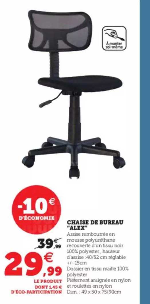 chaise de bureau "alex"