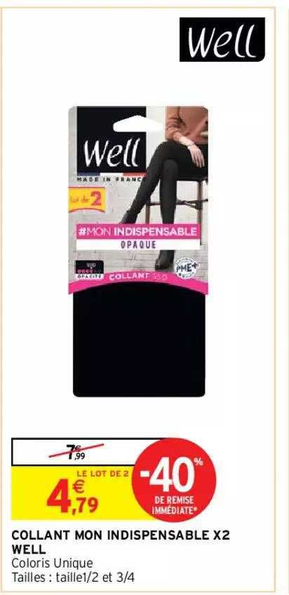 collant mon indispensable x2 well