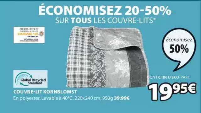 couvre-lit kornblomst