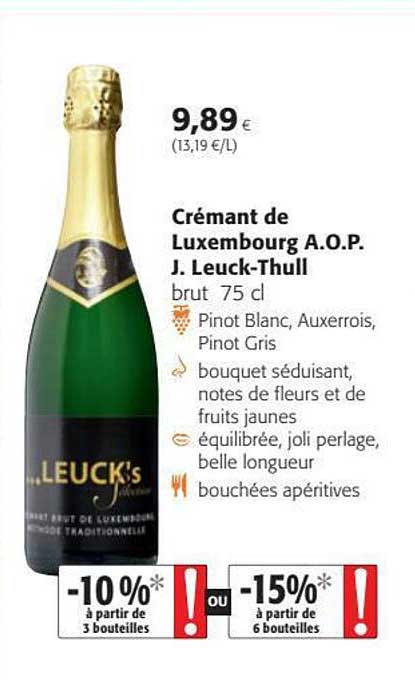 crémant de luxembourg a.o.p. j. leuck-thull